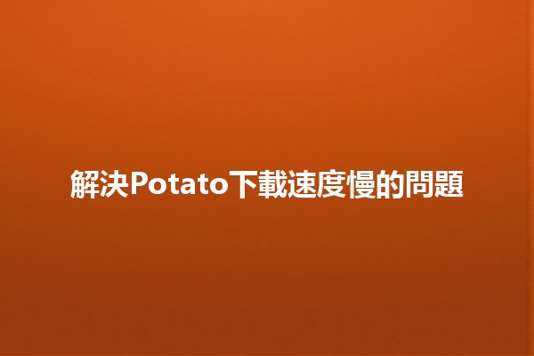 解決Potato下載速度慢的問題🚀💻