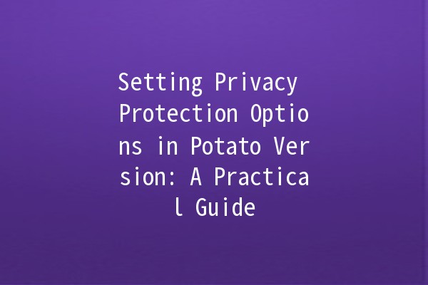 Setting Privacy Protection Options in Potato Version: A Practical Guide 🔐🥔