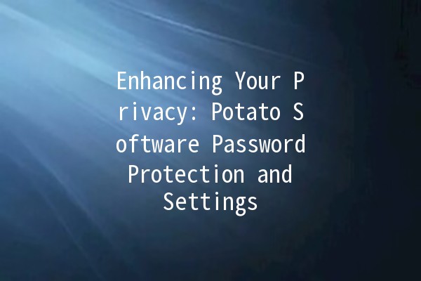 🚀 Enhancing Your Privacy: Potato Software Password Protection and Settings 🥔