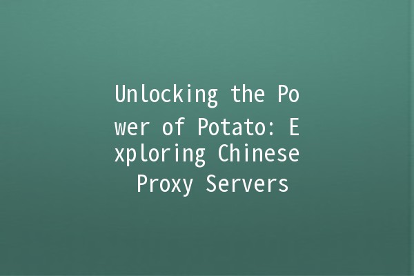 Unlocking the Power of Potato: Exploring Chinese Proxy Servers 🥔🔒