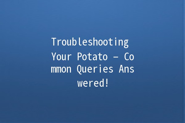 Troubleshooting Your Potato – Common Queries Answered! 🥔❓