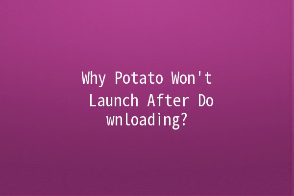 Why Potato Won't Launch After Downloading? 🚀🥔