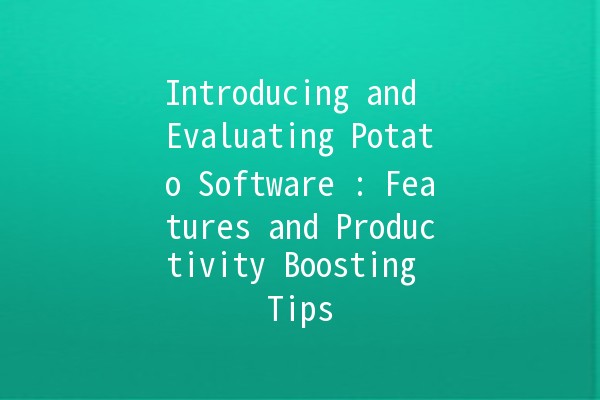 Introducing and Evaluating Potato Software 🥔💻: Features and Productivity Boosting Tips