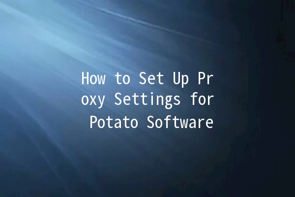 How to Set Up Proxy Settings for Potato Software 🥔🌐