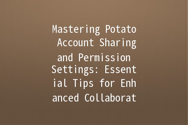 Mastering Potato Account Sharing and Permission Settings: Essential Tips for Enhanced Collaboration 🥔🔒