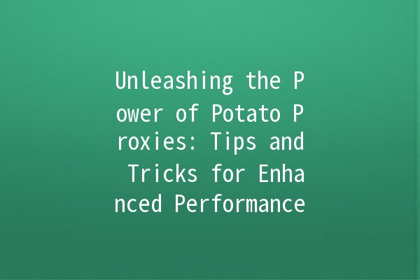 Unleashing the Power of Potato Proxies: Tips and Tricks for Enhanced Performance 🥔💻